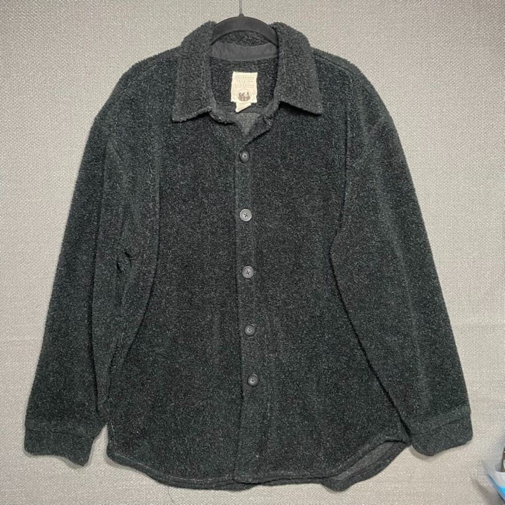 Colorado Trading Shacket Sherpa Teddy Fleece Oversize Coat Large MADE IN USA L